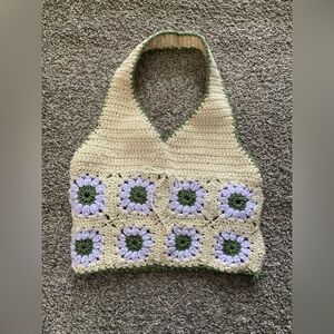 Handmade Crochet Knit Halter Top